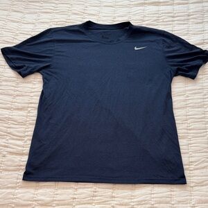 Nike Men's Dark Blue Short Sleeve Tee